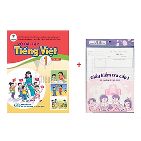 Hình ảnh Sách - Vở Bài Tập Tiếng Việt lớp 1 tập 1 ( Cánh Diều ) + tập giấy kiểm tra cấp 1