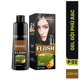 Gel Gội Phủ Bạc Tóc Lavox Flash 200ml