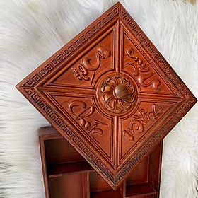 Mua Hộp đựng bánh mứt kẹo Chúc Mừng Năm Mới gỗ Hương Nam Phi dungpham65