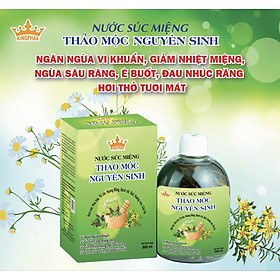 Nước súc miệng thảo dược nguyên sinh kingphar - chai 500ml