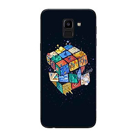 Ốp Lưng in cho Samsung Galaxy J6 2018 mẫu Rubik Vũ Trụ - Hàng Chính Hãng