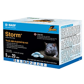 Thuốc diệt chuột Storm 0.005% 5 gói x 20 viên Bao bì mới