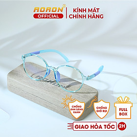 Kính Chống Ánh Sáng Xanh Aoron, Chống Cận Thị Cho Bé, Mắt Kính Cho Bé Trai Bé Gái 5-13 Tuổi Gọng Silicone Dẻo, Mềm, An Toàn Tuyệt Đối Cho Bé - AK069