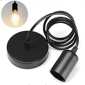 Dây đui đen cho bóng đèn đui vặn E27 chưa bao gồm bóng đèn