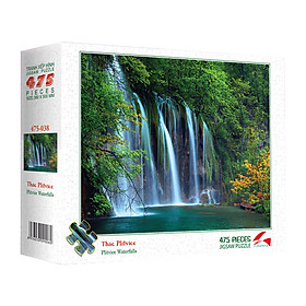 Tranh xếp Hình Tia Sáng Thác Plitvice (475 Mảnh Ghép)