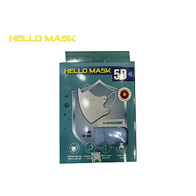 Khẩu trang Hello Mask 5D kháng khuẩn (hộp 10 cái)