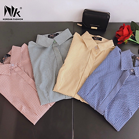 Mua lẻ Áo Sơ Mi Nữ Công Sở Thiết Kế Họa Tiết Caro Đẹp Ngắn Tay Vải Hàn Cao Cấp Không Nhăn Nhàu NK FASHION NKSM2012010 giá rẻ nhất | MuaLe.Vn Mua Lẻ Áo Sơ Mi Nữ Công Sở Thiết Kế Họa Tiết Caro Đẹp Ngắn Tay Vải Hàn Cao Cấp Không Nhăn Nhàu Nk Fashion Nksm2012010 Giá Rẻ Nhất | Muale.Vn