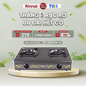 Mua Bếp gas dương Rinnai RV-260(G)N mặt bếp men và kiềng bếp men - Hàng chính hãng