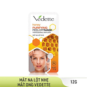 Lô 5 Mặt Nạ Lột Nhẹ Dưỡng Da Vedette Mật Ong 12ml