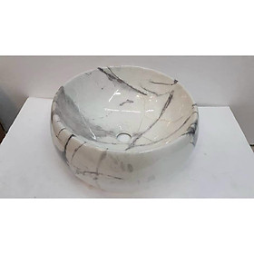 Mua CHẬU LAVABO ĐẶT BÀN HÌNH TROFN VÂN ĐÁ TỰ NHIÊN CAO CẤP15