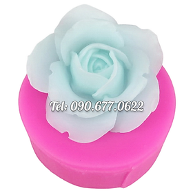 Mua Khuôn silicone làm rau câu hoa hồng cánh bầu loại 7 cm - Mã số 1457