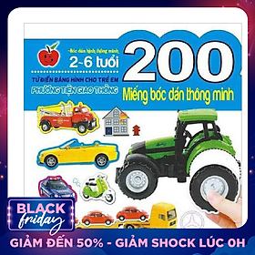200 Miếng Bóc Dán Thông Minh - Phương Tiện Giao Thông (Tái Bản 2018)