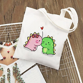 TÚI TOTE VẢI BỐ ĐEO VAI CANVAS KHỦNG LONGT6 PHONG CÁCH AOMI