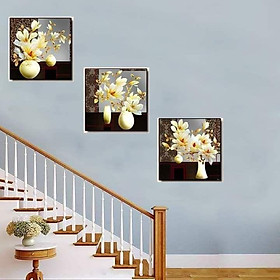 Mua Tranh thêu chữ thập Bình hoa lan LV3091  kích thước 128 x 45 cm