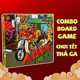 Combo board game A Long Chơi Tết Thả Ga 2 phiên bản trò chơi Tết vui vẻ gắn kết gia đình