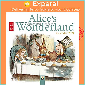 Sách - British Library: Alice in Wonderland Mini Wall Calendar 2024 (Art Calendar) by Unknown (US edition, paperback)