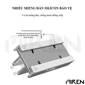 Mua Giá Đỡ Laptop Macbook Điện Thoại Máy Tính Bảng Kẹp Khe Dựng Đứng Hợp Kim Nhôm Nguyên Khối Với 3 Khe Kẹp Hàng Chính Hãng