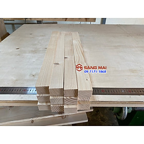 Mua  MS97  Thanh gỗ thông dày 3cm x 4cm x dài 50cm + láng mịn 4 mặt