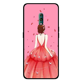 Ốp Lưng in cho Oppo K3 Mẫu Cô Gái Váy Hồng - Hàng Chính Hãng