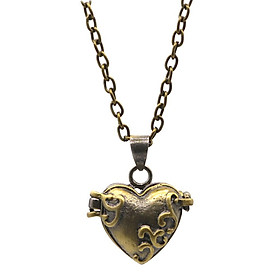 Lockable Brass Cremation Jewelry Memorial Urn Necklace Ashs Keepsake Holder Pendant for Men Women