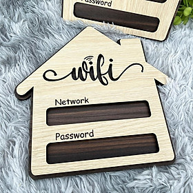 Mua Bảng ghi mật khẩu wifi bằng gỗ trang trí decor phong cách mới lạ cho quán  homestay  nhà hàng