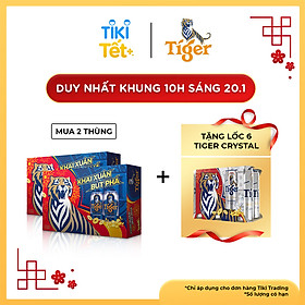 Thùng Bia Tiger 24 Lon (330ml / Lon) - Bao Bì Xuân