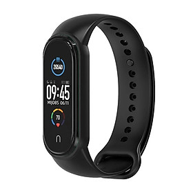 Dây đeo thay thế cho Xiaomi Miband 5 nhựa dẻo TPU Trơn nhiều màu Mijobs - Hàng Nhập Khẩu
