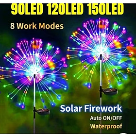 1 CÂY ĐÈN LED TRANG TRÍ SÁNG PHAO HOA NĂNG LƯỢNG MẶT TRỜI HIỆU ỨNG NHIỀU MÀU SẮC CỰC ĐẸP