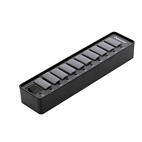 OImaster 10 Ports USB3.0 Hub 5Gbps High Speed Hub Fast Charging Support Windows/XP/Linux/Mac/Mix with Dustproof Cap