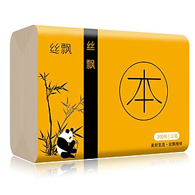 Mua Bộ 6 gói giấy ăn gấu trúc sợi tre – không chất tẩy trắng  siêu dai  an toàn khi sử dụng