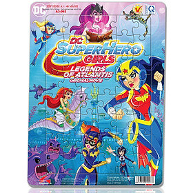 Xếp hình Tia Sáng Supper Hero Girl (48 Mảnh Ghép) - Tặng kèm câu đố mặt sau cho bé