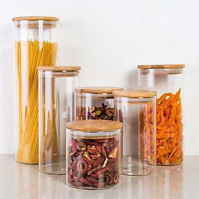 Mua Lọ thủy tinh borosilicate nắp gỗ