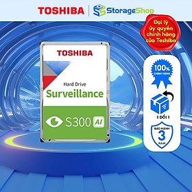 Mua Ổ cứng đầu ghi camera HDD Toshiba 3.5  S300 AI 24x7 7200rpm SATA Hàng Chính Hãng - Storage Shop