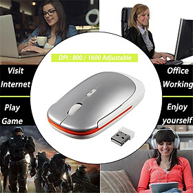 Wireless Cordless Mouse USB Optical Scroll & USB Receiver For Laptop