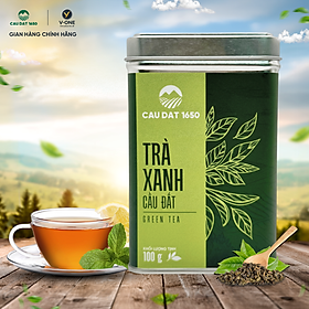  Trà Xanh Cầu Đất 1650 – Hộp Thiếc 100g | Hương cốm nhẹ – Vị thanh khiết tự nhiên