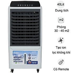 Máy Làm Mát Không Khí Hòa Phát HPCF1-034I - Tạo Ion Âm Diện Tích 30-40m2 - Hàng Chính Hãng