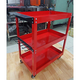 Mua Xe đẩy dụng cụ  đồ nghề 3 tầng sơn tĩnh điện có bánh xe 360 độ có khóa