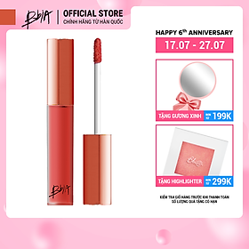 Son kem lì Bbia Last Velvet Lip Tint - 17 More Pleasant 5g (Màu cam san hô)