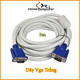 Mua Dây Tín Hiệu VGA 1.5m - 3m - 5m Màu Trắng Chống Nhiễu. Hàng Chất Lượng