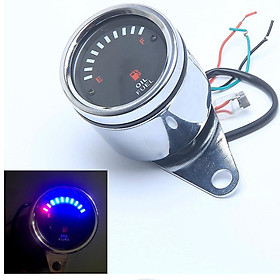 DC 12 V 6.5cm Universal LED Motorcycle Oil Fuel Level Gauge for Yamaha