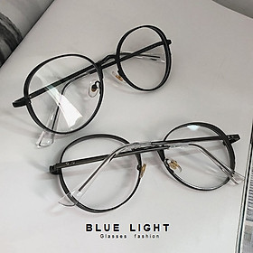 Gọng Kính Cận, Kính Giả Cận Nam Nữ Mắt Tròn Viền Siêu Dày Cá Tính Gọng Đen Hàn Quốc - BLUE LIGHT SHOP