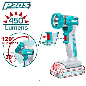 ĐÈN LÀM VIỆC DÙNG PIN 20V (KHÔNG KÈM PIN & SẠC) TWLI2058 TOTAL -HÀNG CHÍNH HÃNG