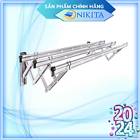 Giàn phơi quần áo xếp gọn - Giàn phơi thông minh gắn tường - Chính hãng NIKITA