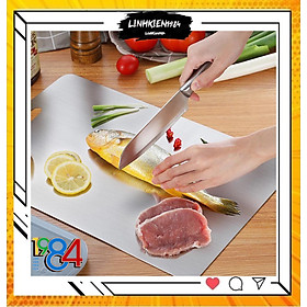 Mua Thớt Inox 304- Kích thước lớn 35 x 25 cm - Kháng khuẩn-Cường lực