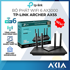 Bộ Phát Wifi TP-Link Archer AX55 Chuẩn Wifi 6 AX3000 - HÀNG CHÍNH HÃNG