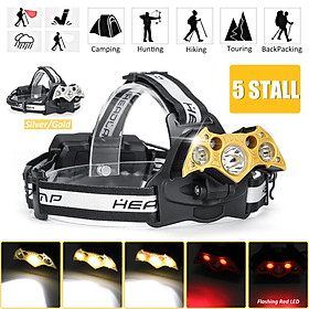 350000LM 5X T6 LED Headlamp Rechargeable Head Light Flashlight Torch Lamp 18650 350000LM 5X T6 LED Headlamp Rechargeable Head Light Flashlight Torch Lamp 18650