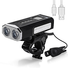 Đèn Led Xe Đạp Siêu Sáng Kết Hợp Còi To Sạc USB Chống Nước LY22