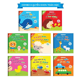 Bộ Ehon toán học đầu đời cho bé từ 0-3 tuổi: Cùng con học toán (song ngữ Việt Anh) 