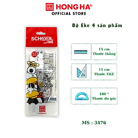 Bộ eke 4 sản phẩm Hồng Hà 3476