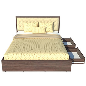 Giường ngủ gỗ công nghiệp bọc nệm Ohaha - GN019 (180cm x 200cm)